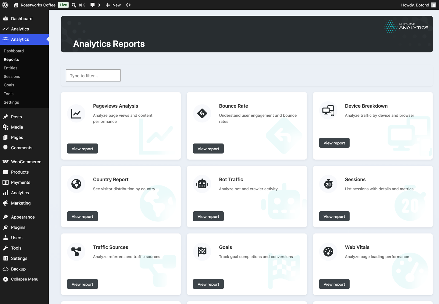 Must-Have Analytics report library