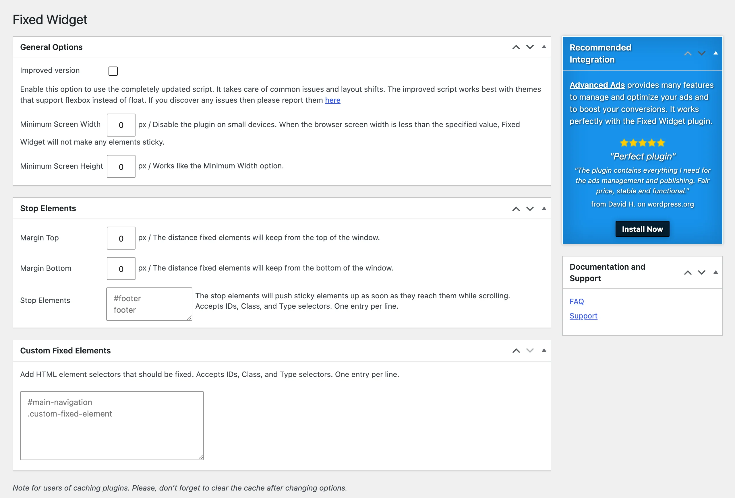 Fixed Widget settings page on WordPress 7.1.2